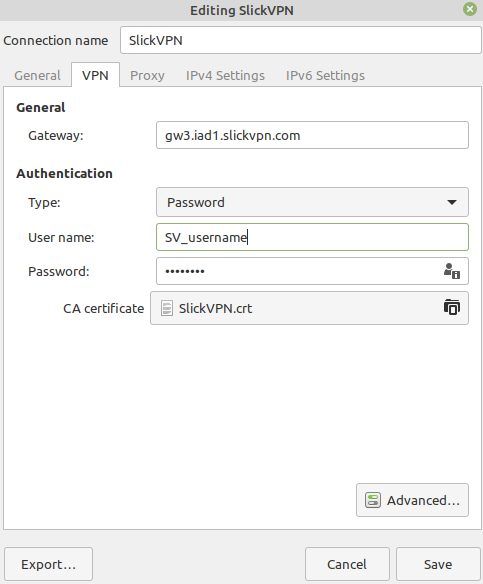 Настройка openvpn в linux mint